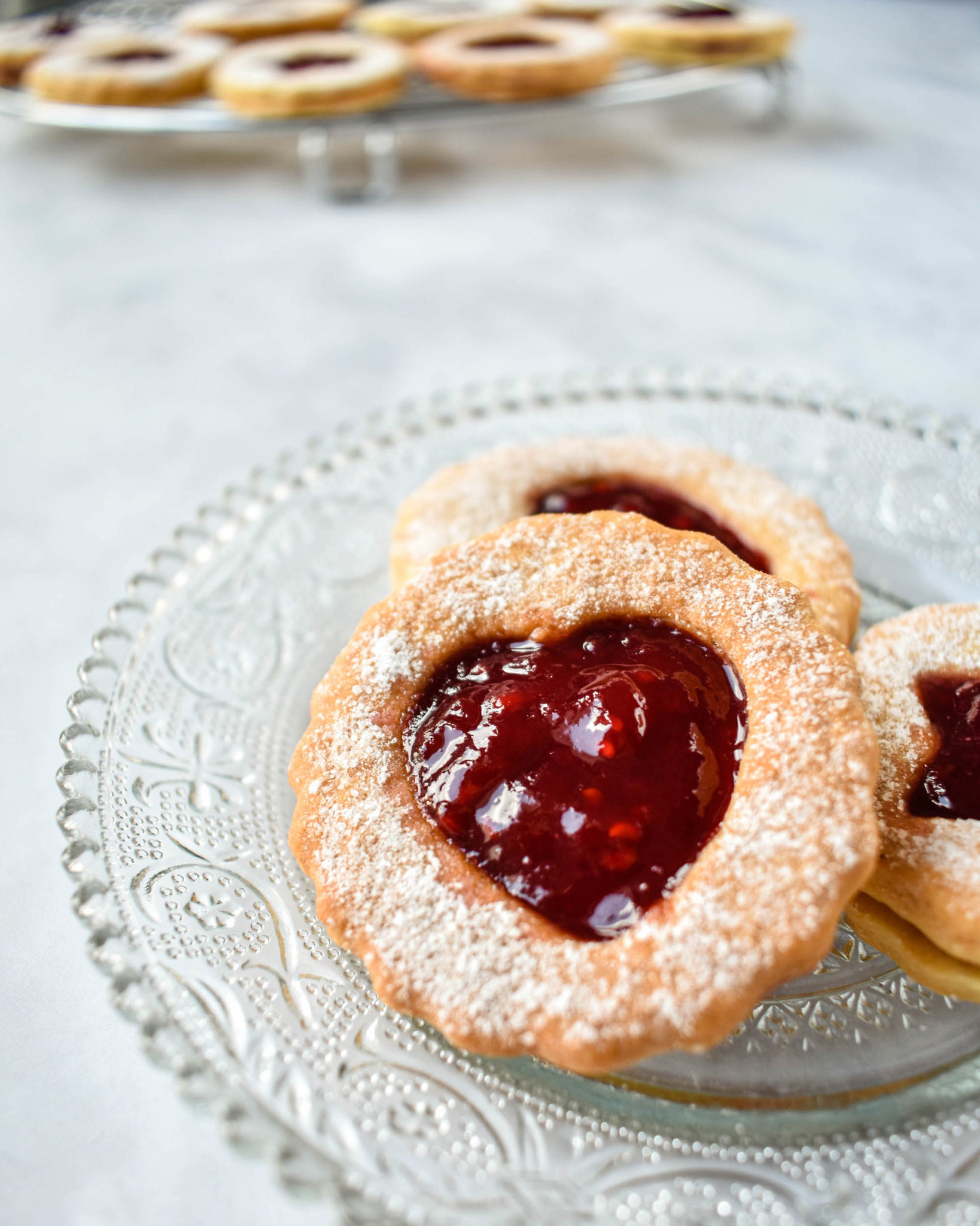 Raspberry Jam Sandwich Biscuits Apron & Whisk