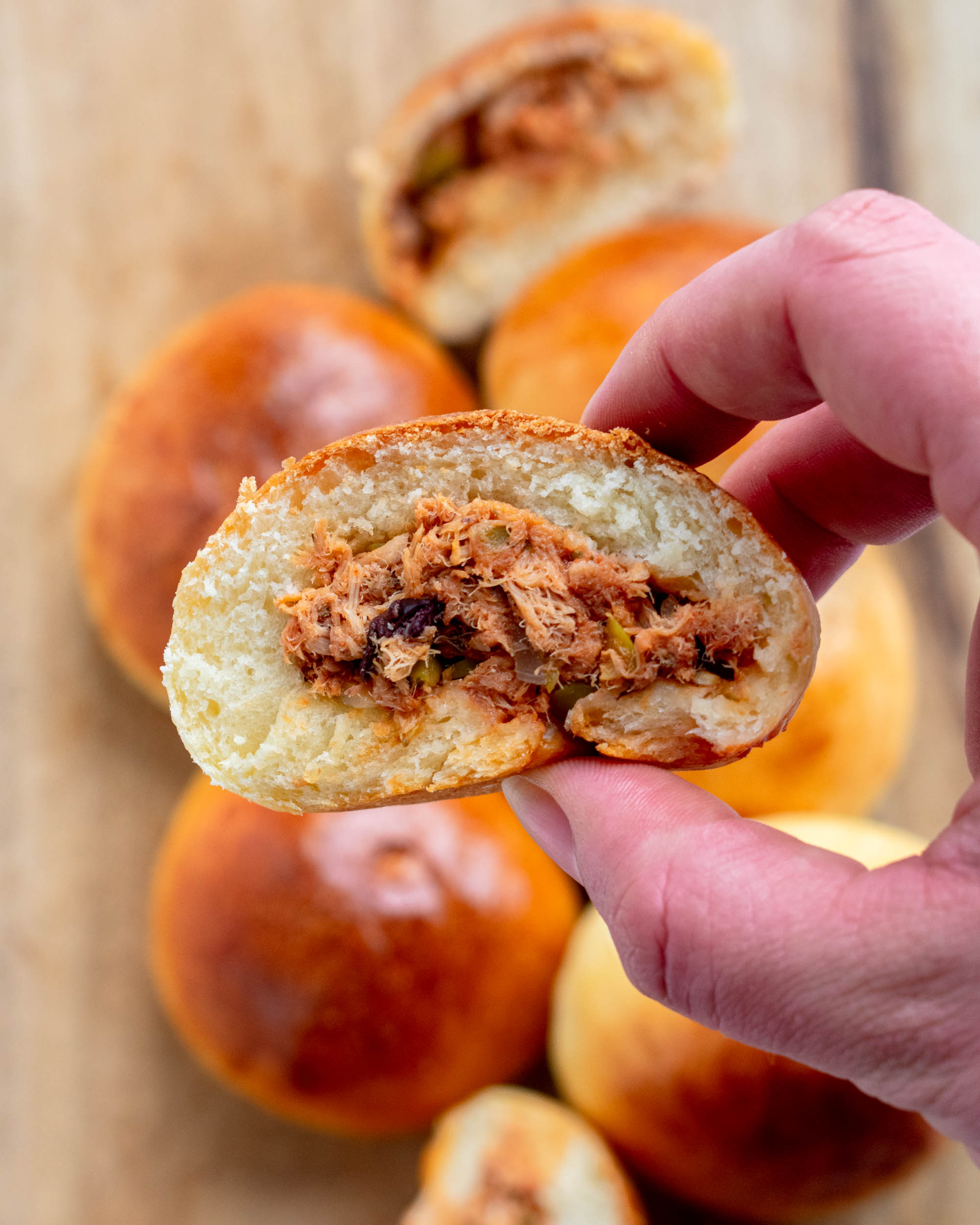 Stuffed Tuna Buns Apron & Whisk