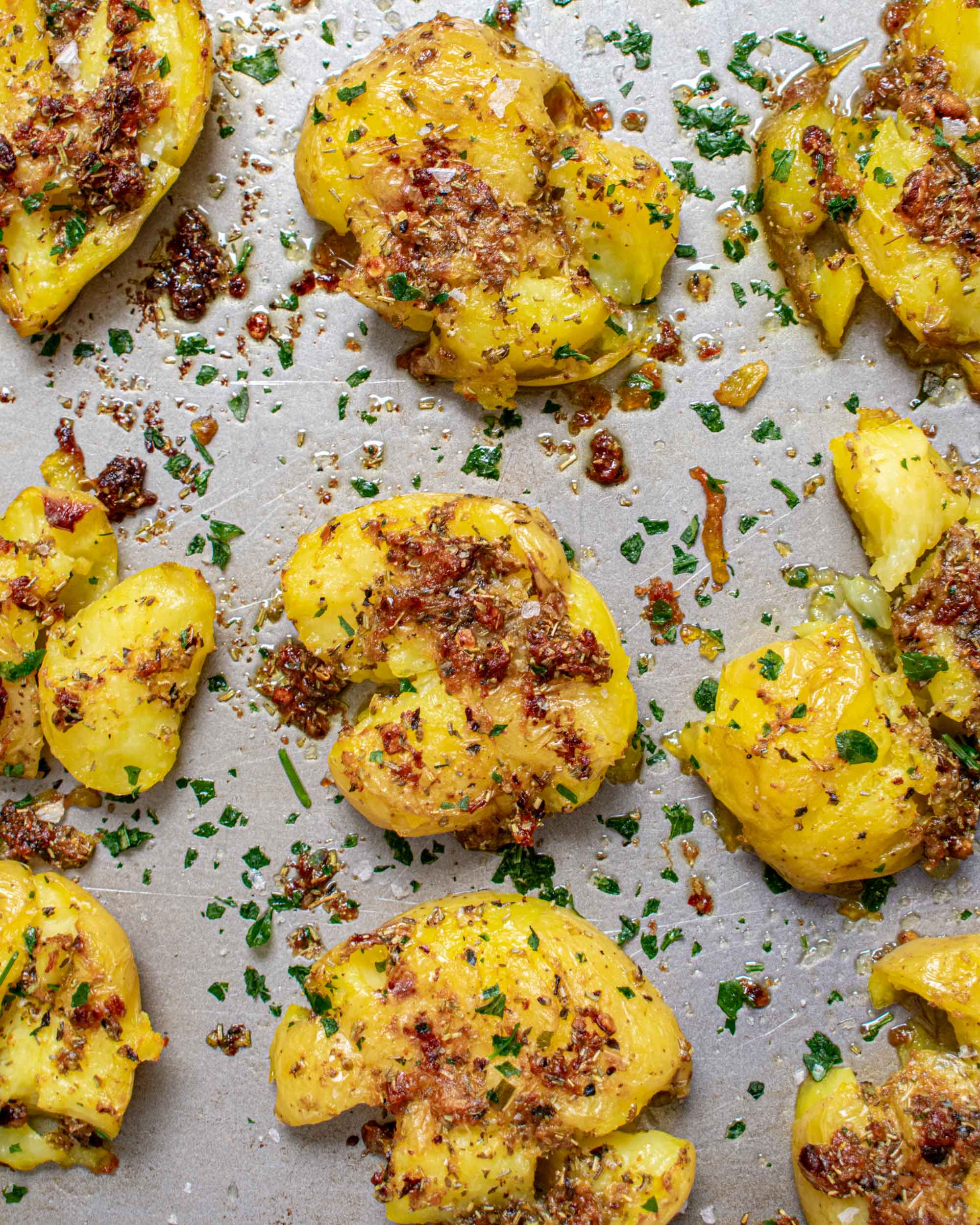 Garlic Smashed Potatoes