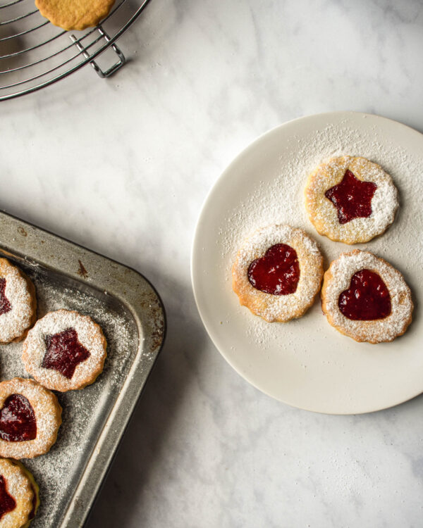 Raspberry Jam Sandwich Biscuits - Apron & Whisk