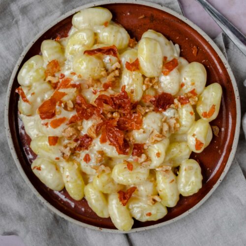 Gnocchi with Crispy Prosciutto Apron & Whisk