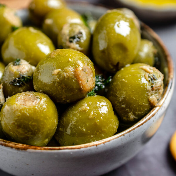 Żebbuġ Mimli Stuffed Maltese Olives Apron & Whisk