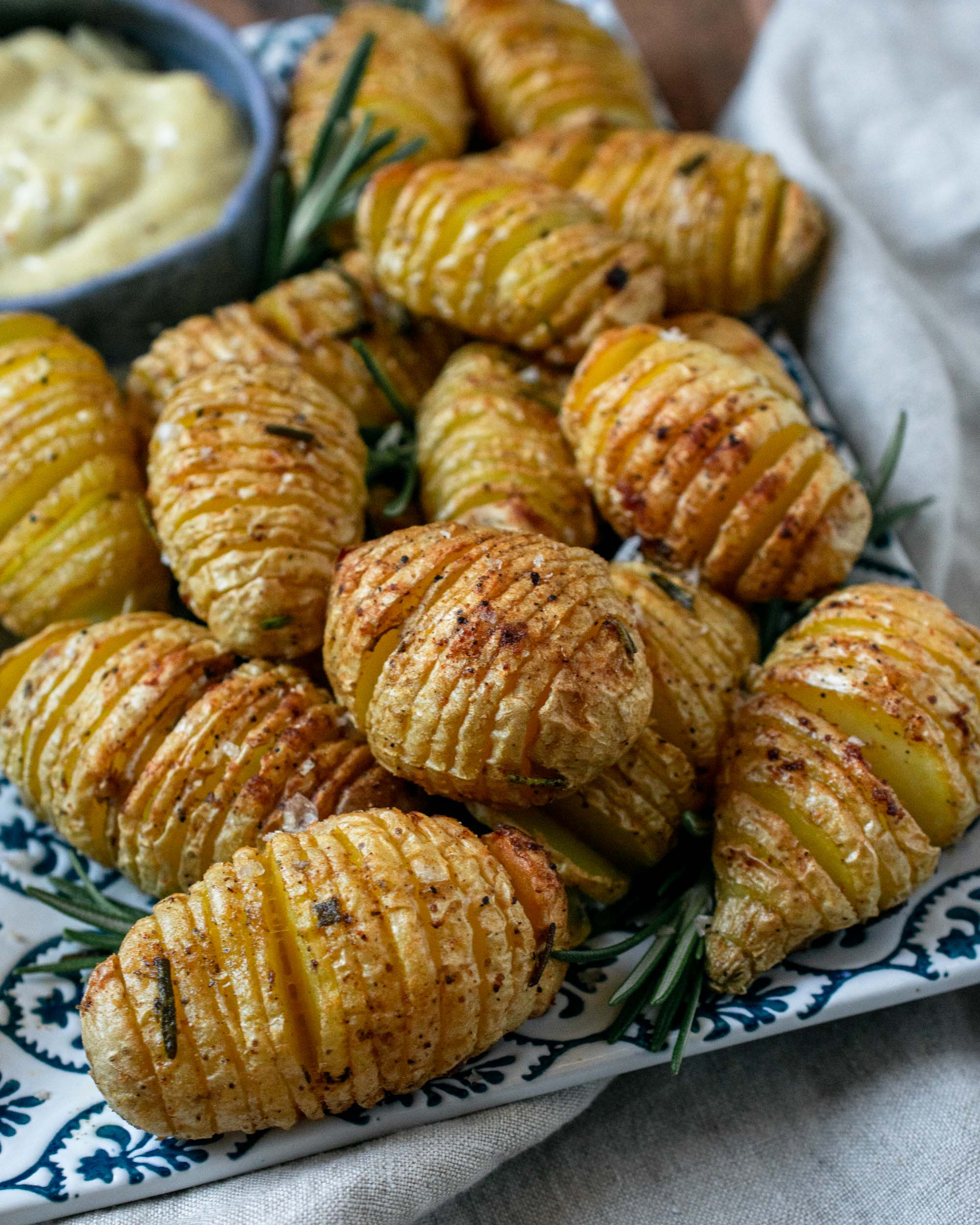 Mini Hasselback Potatoes Apron & Whisk