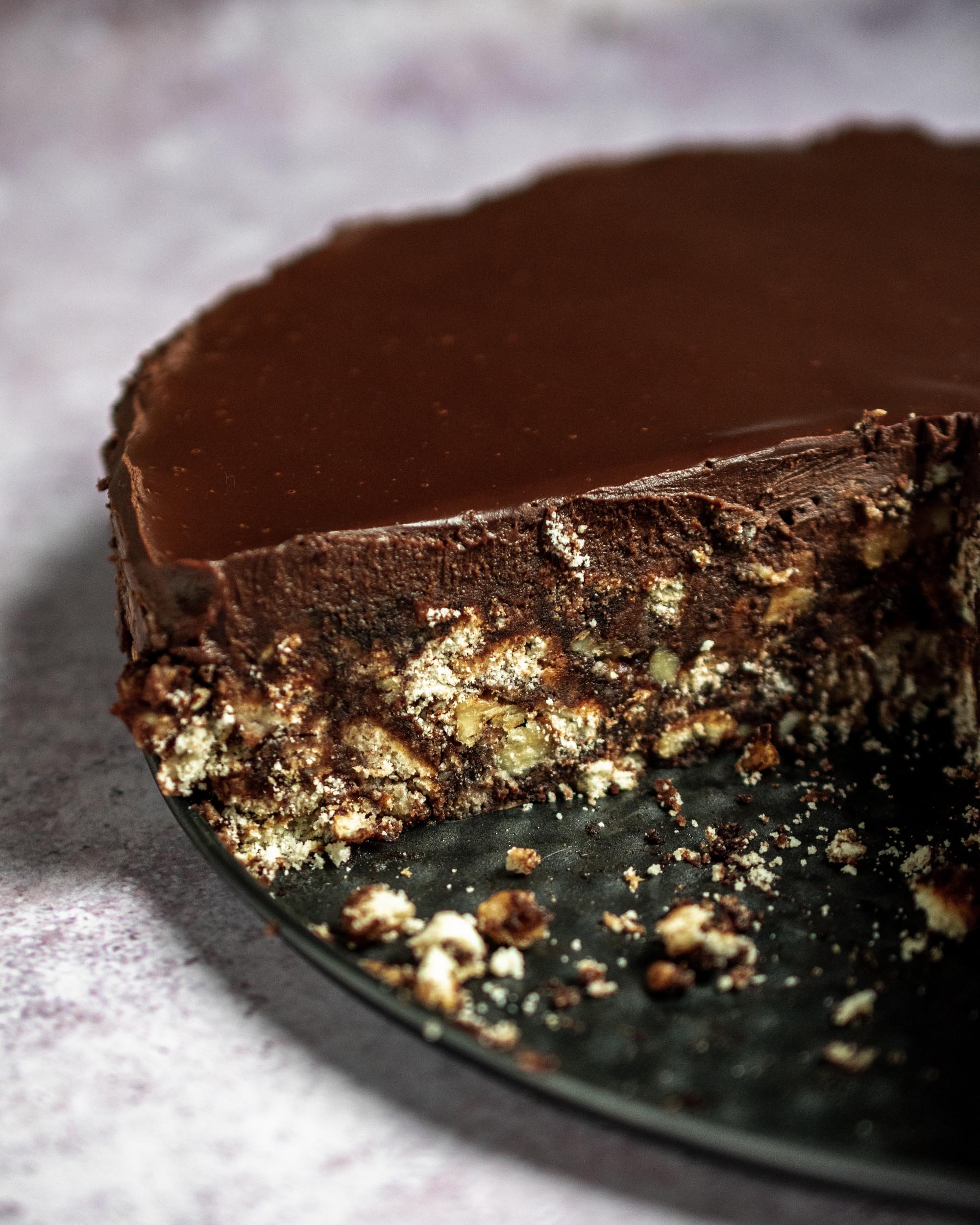 No Bake Chocolate Cake Apron & Whisk