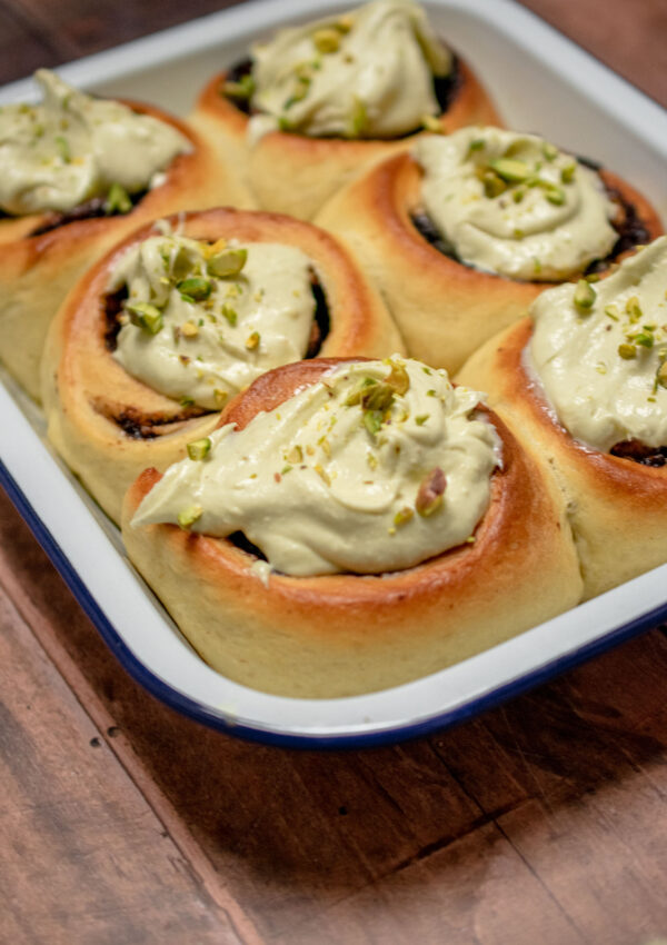 Chocolate and Pistachio Rolls