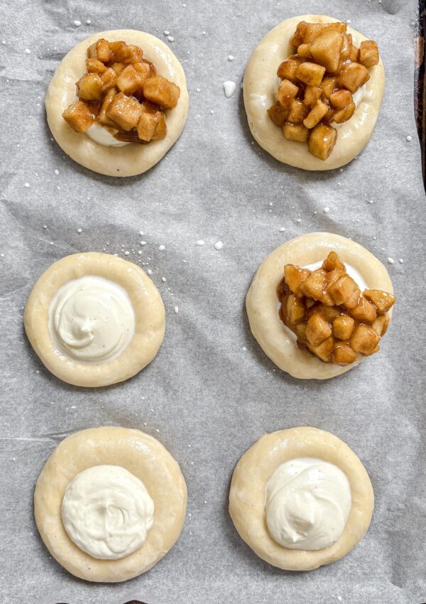 Apple Streusel Cheesecake Buns