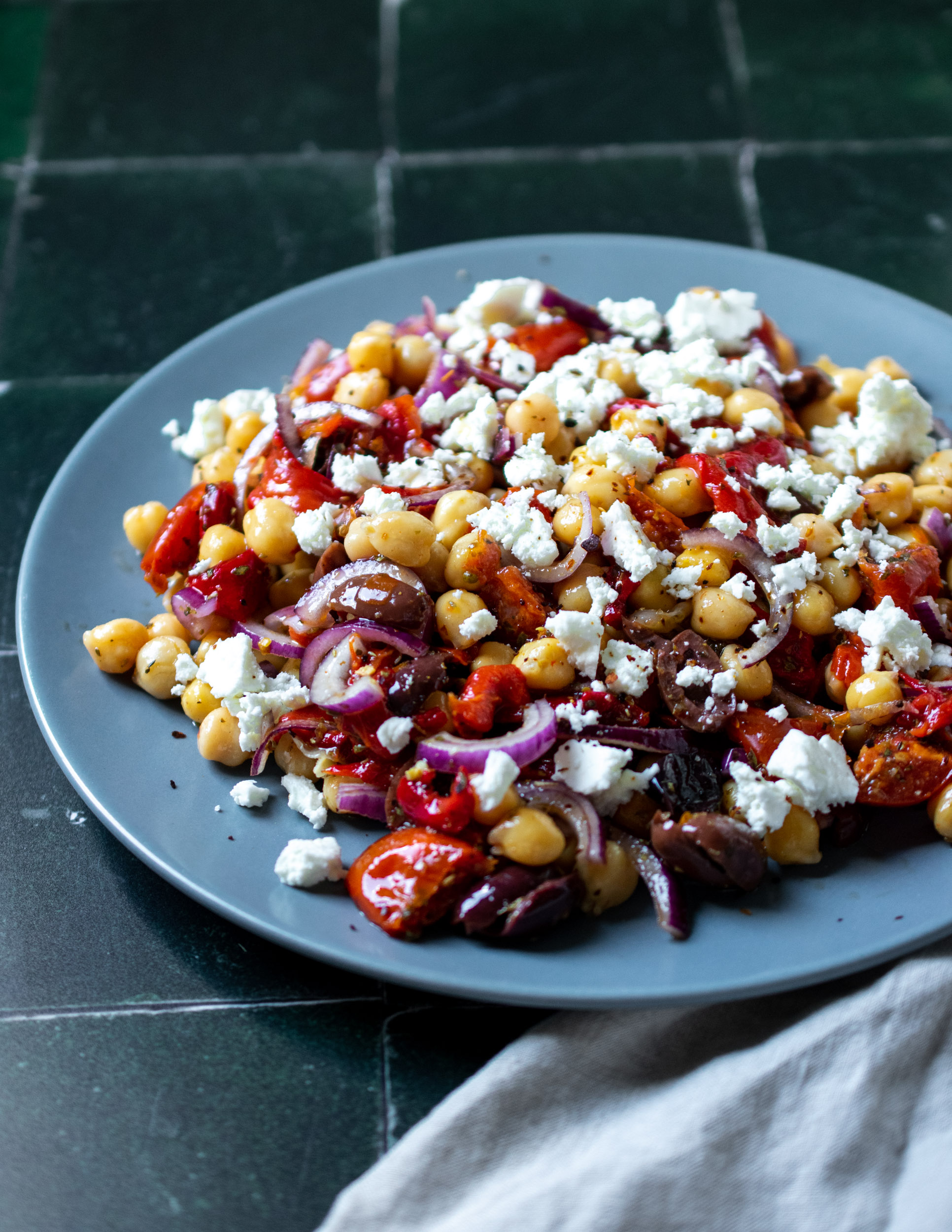 Mediterranean Red Salad - Apron & Whisk
