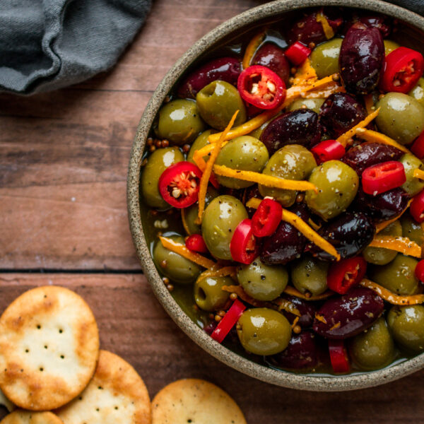 Citrus Marinated Olives