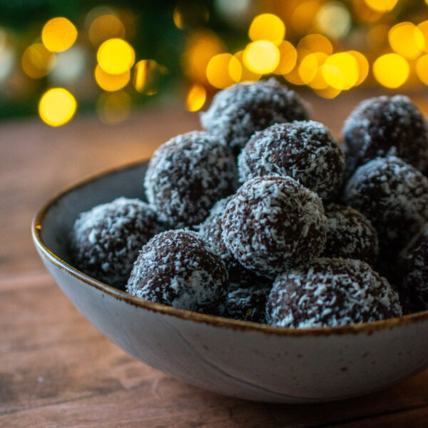 Festive Chocolate Coconut balls