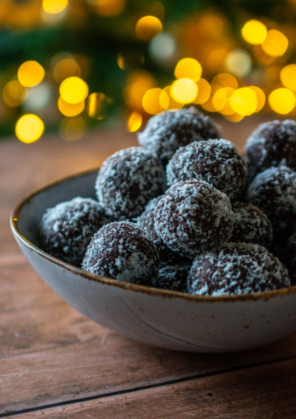 Festive Chocolate Coconut balls