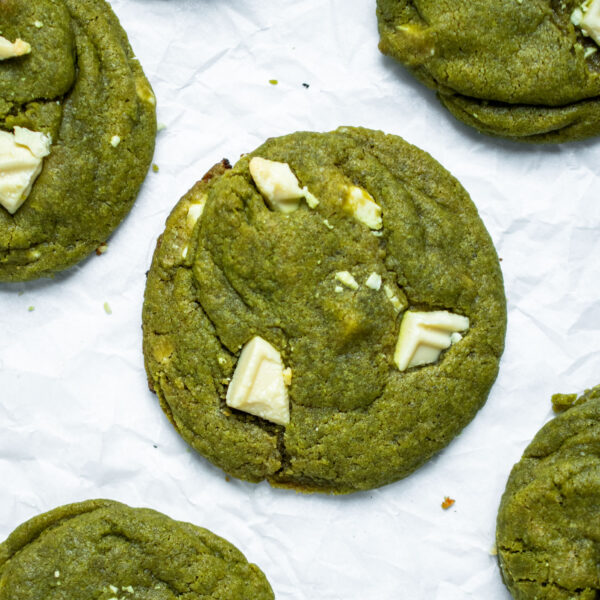 Matcha and White Chocolate Cookies