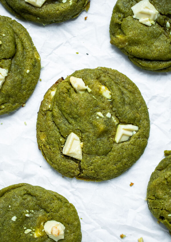 Matcha and White Chocolate Cookies