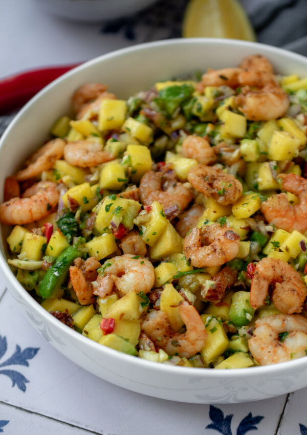 Mango Avocado Prawn Salad